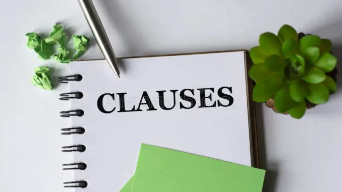 learn clauses in English grammar