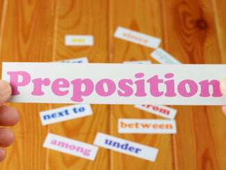 prepositions in English with examples