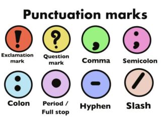 Learn punctuation marks in English with examples