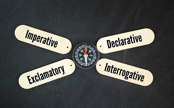 types of sentences with examples